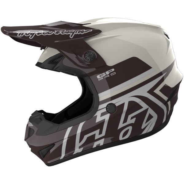 Casque de Motocross GP Pro Mono MIPS Blanc/Gris de droite