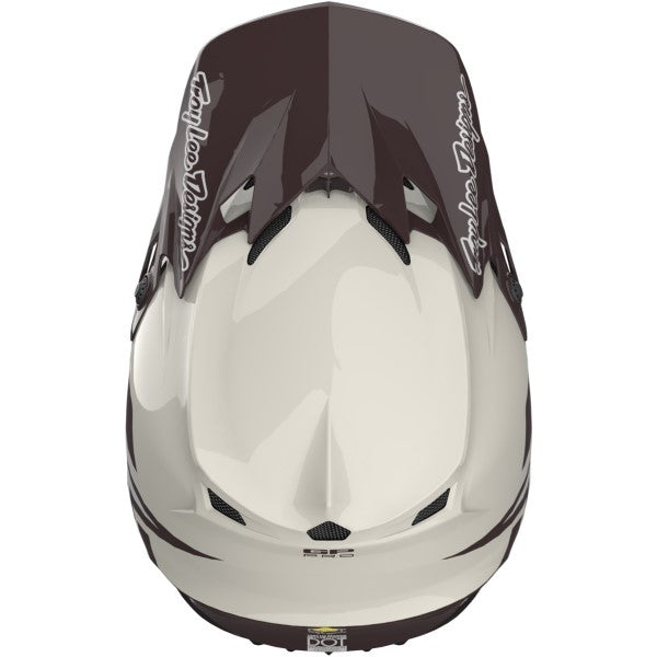 Casque de Motocross GP Pro Mono MIPS Blanc/Gris de dessus
