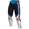 Pantalon de Motocross Ventilé SE Pro Wavez Bleu/Blanc/Rouge de face