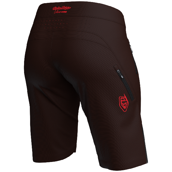 Short de Vélo Lilium Pro Mono Femme bordeaux arrière