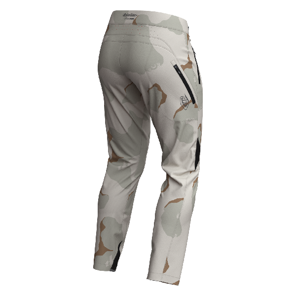 Pantalon de Vélo Lilium Pro Flow Camo Femme gris de dos