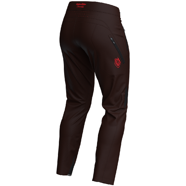 Pantalon de Vélo Lilium Pro Mono Femme Bordeau de dos 