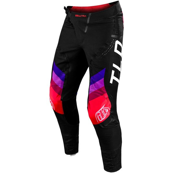 Pantalon de Motocross Ventilé SE Ultra Reverb Noir/Rouge Édition Limitée de face