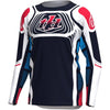 Chandail de Motocross SE Pro Wavez Bleu/Blanc/Rouge de face