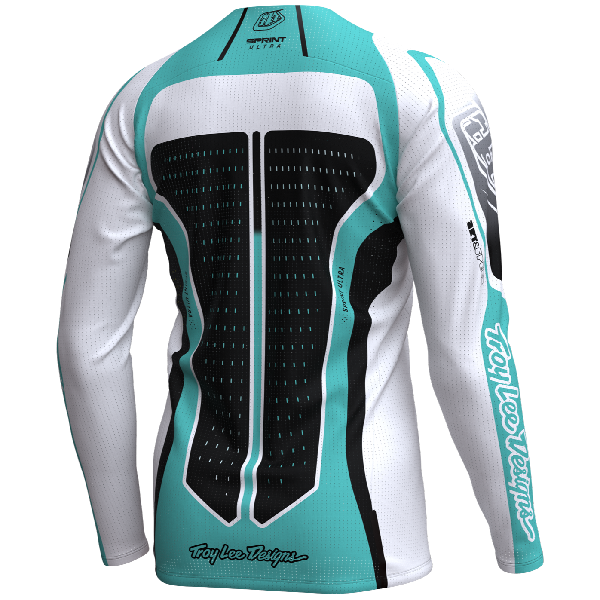 Maillot de Vélo Sprint Ultra LS Proton blanc de dos