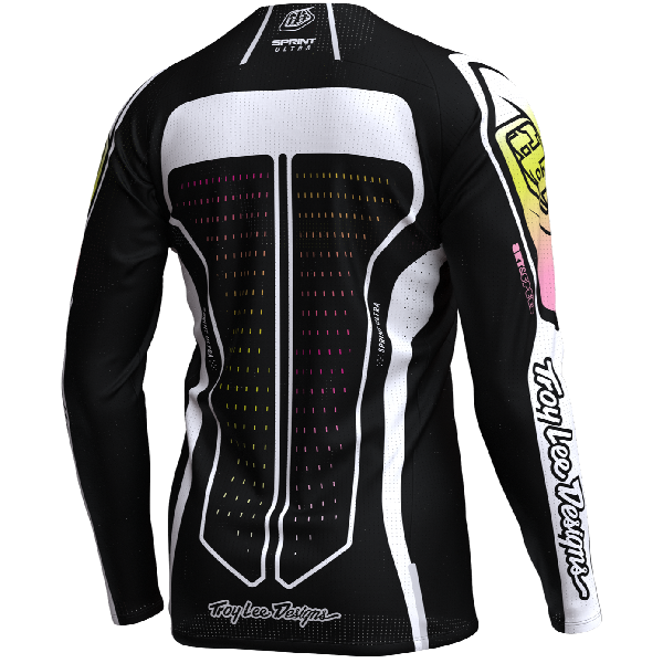Maillot de Vélo Sprint Ultra LS Proton noir de dos