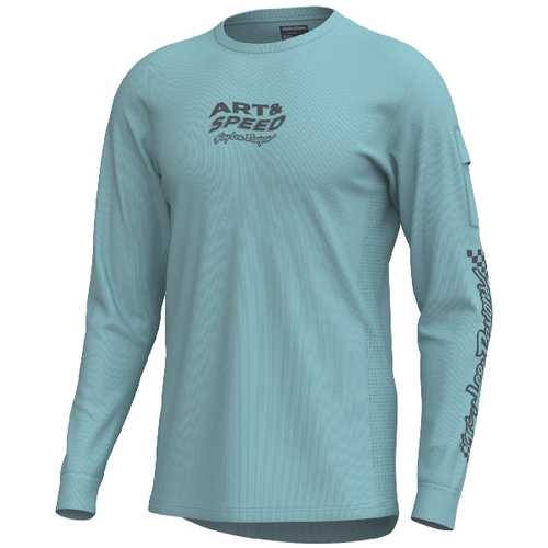 Maillot de Vélo Ruckus Ride LS Waves bleu