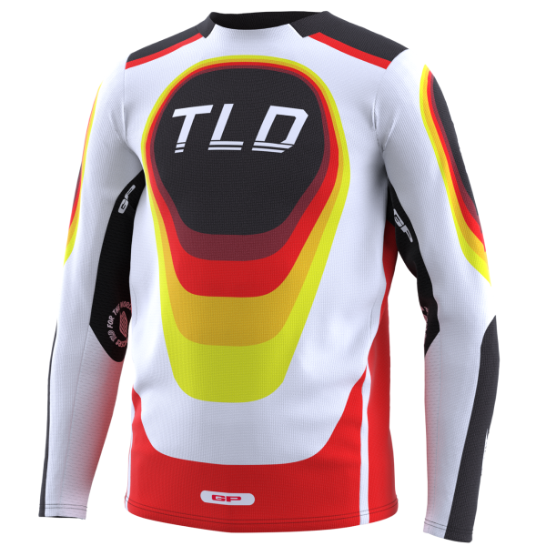 Chandail de Motocross GP Pro Reverb Junior Troy Lee Designs Blanc/Rouge