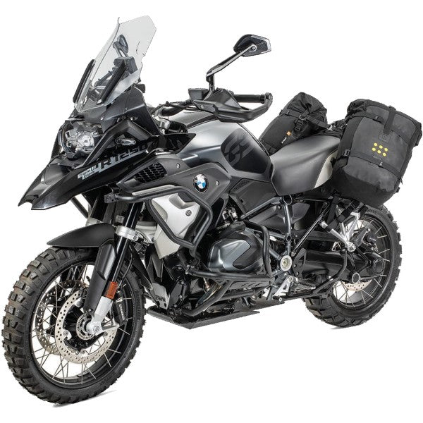 Harnais de Siège de Moto BMW GS Noir attaché à l'arrière du véhicule