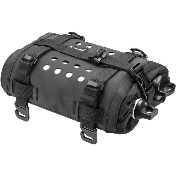 Porte-bouteille pour Sac Latéral de Moto Kriega Noir incliné de gauche