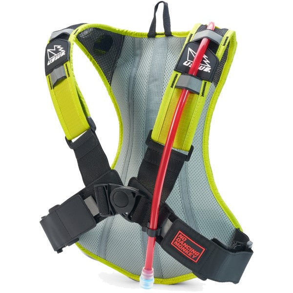 Sac à Dos d'Hydratation Outlander 4 Litres Jaune de dos