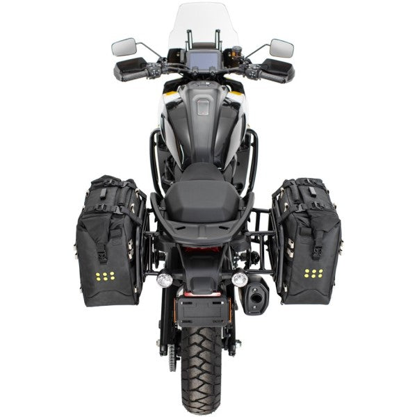 Support pour plateforme de siège de moto Harley-Davidson Pan America installé en arrière