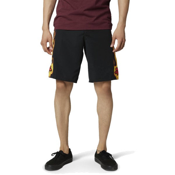 Short de Surf Parkerboss Noir/Orange de face