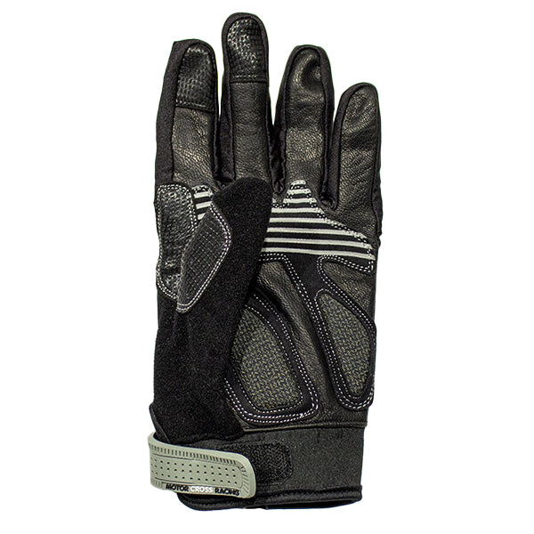 Gants de Moto 81 Angora noir, paume gauche