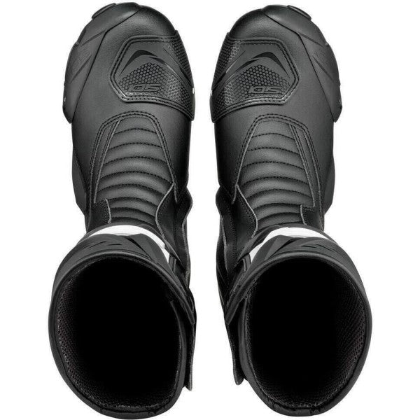 Bottes de Moto Performer Noir en paire de dessus