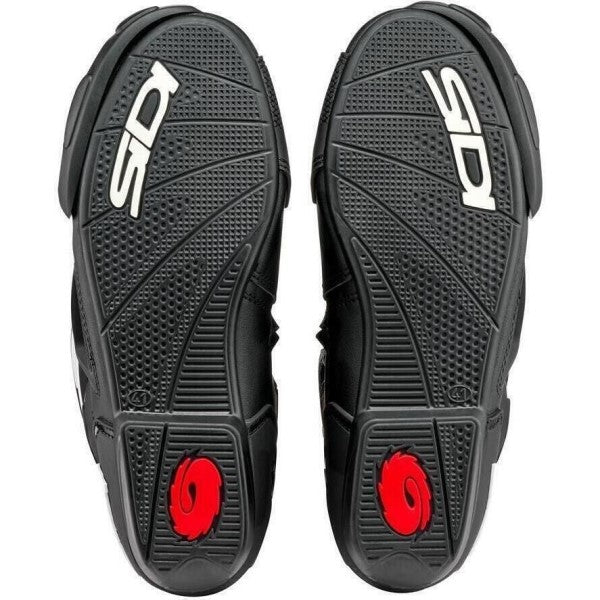 Bottes de Moto Performer Noir en paire de dessous