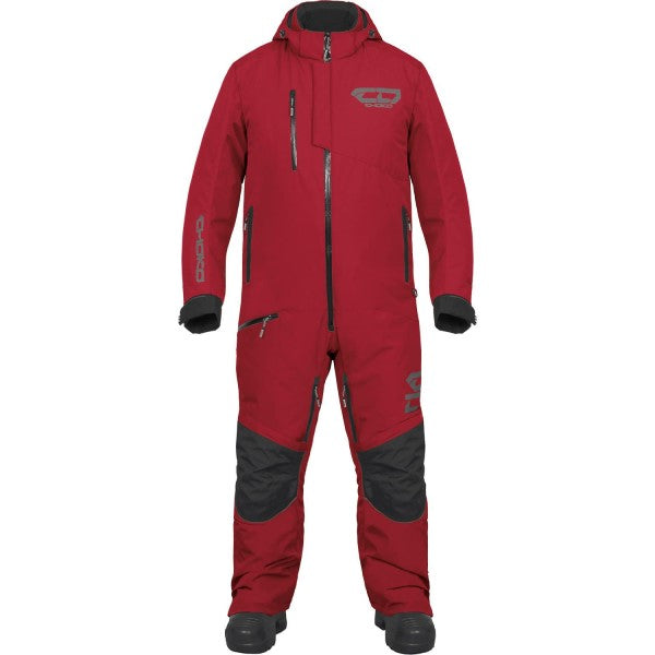 Ensemble de Motoneige Pilot Rouge Foncé de face