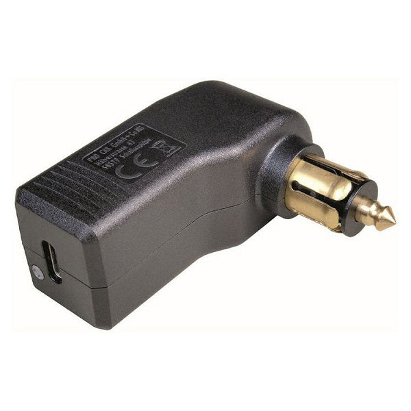 Angled USB-C Charger with Cigarette Lighter Plug