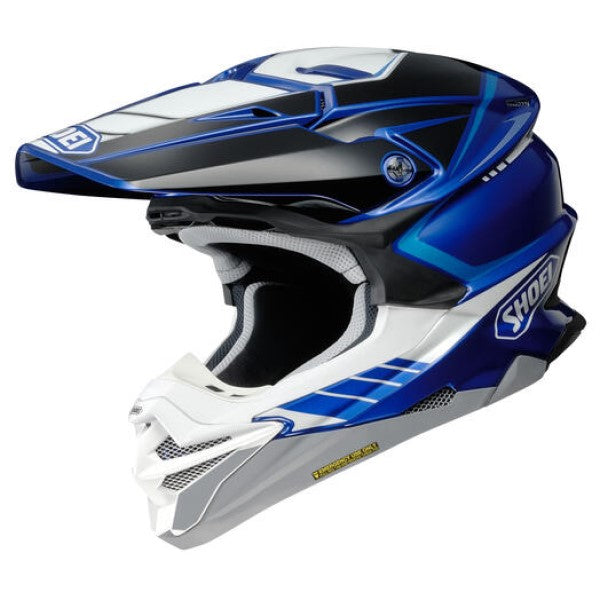 Casque de Motocross VFX-EVO Jammer Bleu, côté gauche