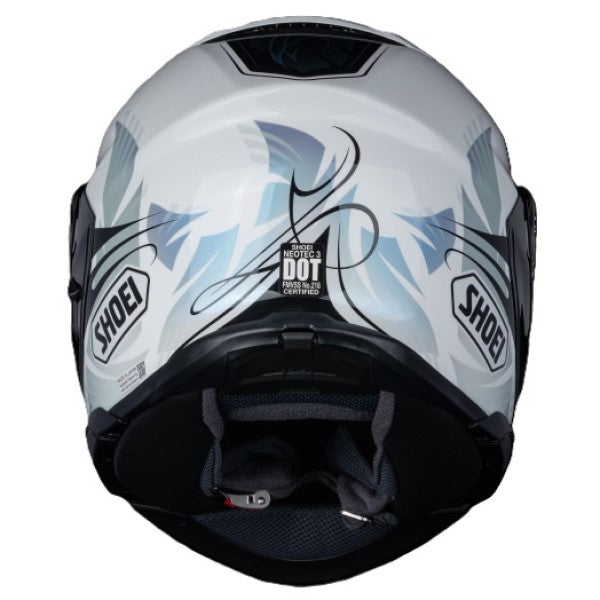 Casque Modulaire de Moto Neotec 3 Breeze Bleu/Noir, Arrière