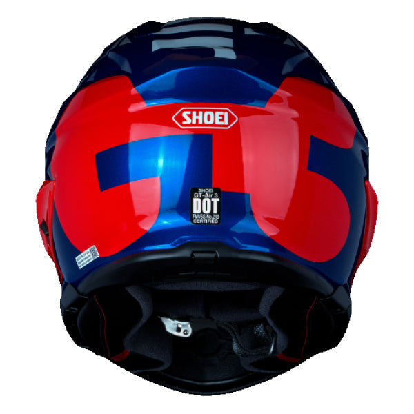 Casque Intégral de Moto GT-AIR 3 Mike Bleu/Rouge, arrière
