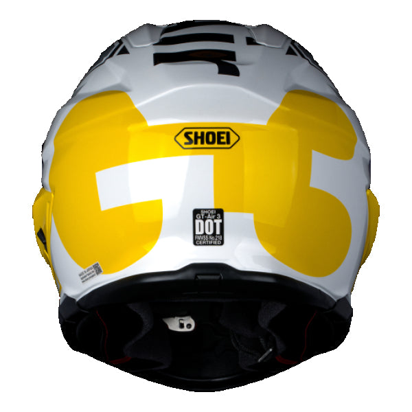 Casque Intégral de Moto GT-AIR 3 Mike Gris/Jaune, arrière