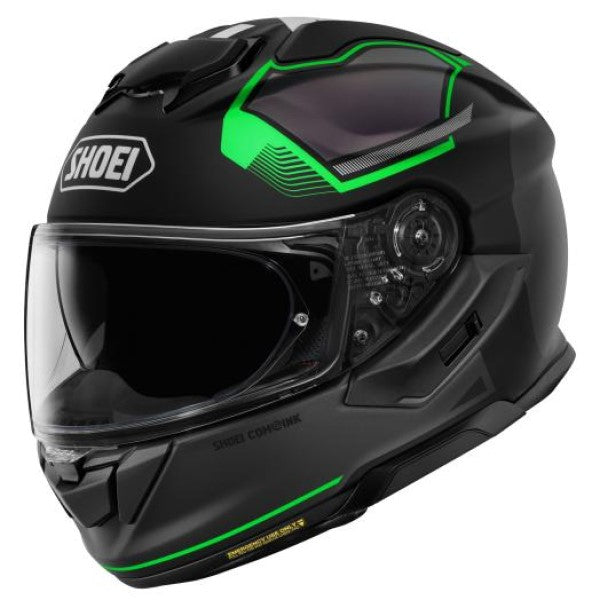 Casque Intégral de Moto GT-AIR 3 Mike Noir/Vert, côté gauche