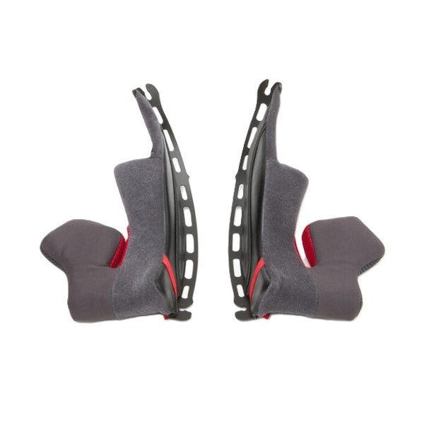 Coussinets de Joues Casque X-Fourteen/Shoei/gris rouge