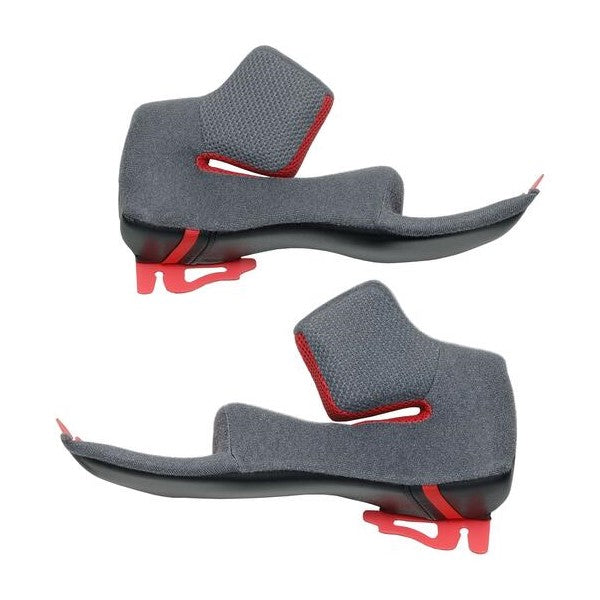 Coussinets de Joues RF-1400/Shoei/Rouge noir gris