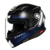 Casque Intégral de Moto RF-1400 Ideograph Bleu, côté gauche