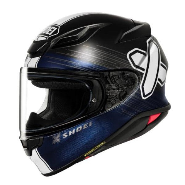 Casque Intégral de Moto RF-1400 Ideograph Bleu, côté gauche
