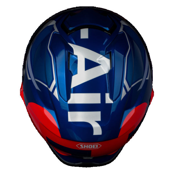 Casque Intégral de Moto GT-AIR 3 Mike Bleu/Rouge, Dessus