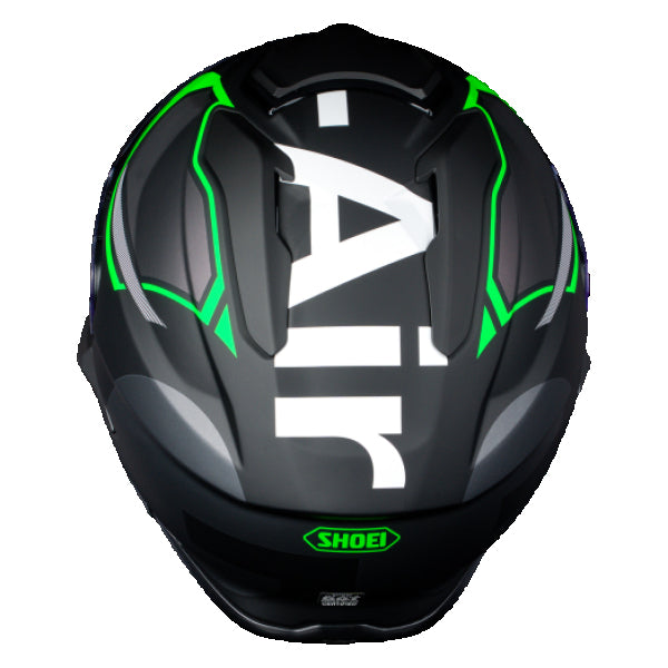 Casque Intégral de Moto GT-AIR 3 Mike Noir/Vert, Dessus
