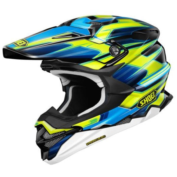 Casque de Motocross VFX EVO Sparkle Bleu/vert