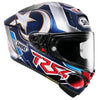 Casque Intégral de Moto X-Fifteen Toprak/Shoei/bleu rouge, coté droit