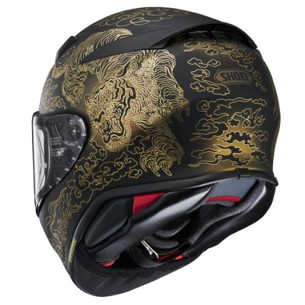 Casque Intégral de Moto RF-1400 Fearless Vert/Noir, arrière