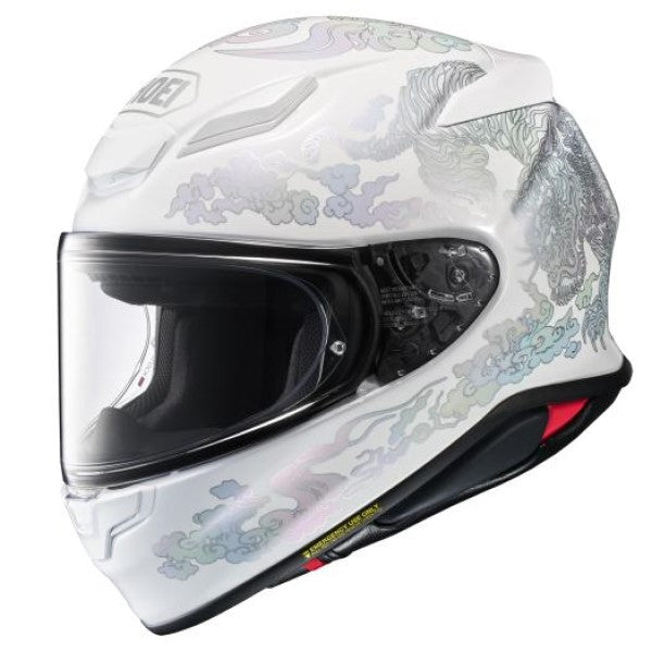Casque Intégral de Moto RF-1400 Fearless Blanc, côté gauche