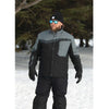 Manteau de Motoneige Pulse Floataid Gris/Noir, de face