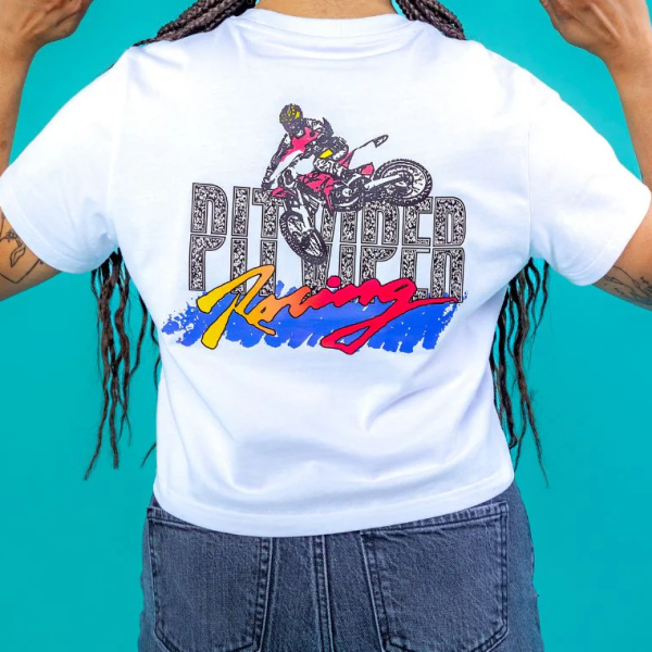 T-Shirt Pit Viper Racing Crop Femme Modèle Dos