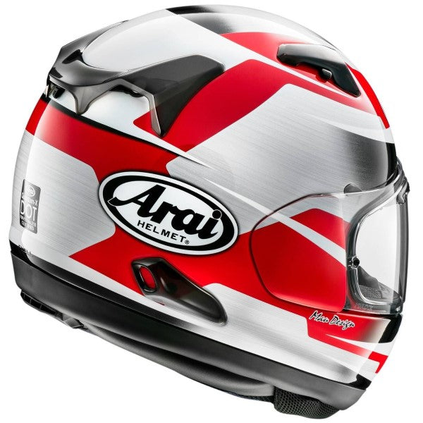 Casque de Moto Intégral Quantum-X Graphique Rouge Arai Derrière