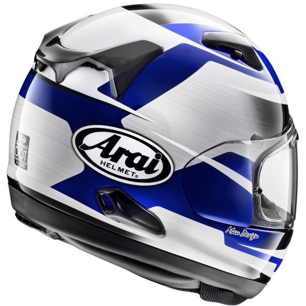 Casque de Moto Intégral Quantum-X Graphique Bleu Arai Derrière