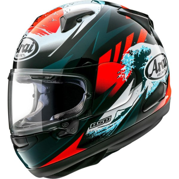 Casque de Moto Intégral Quantum-X Graphique Noir/Rouge Arai