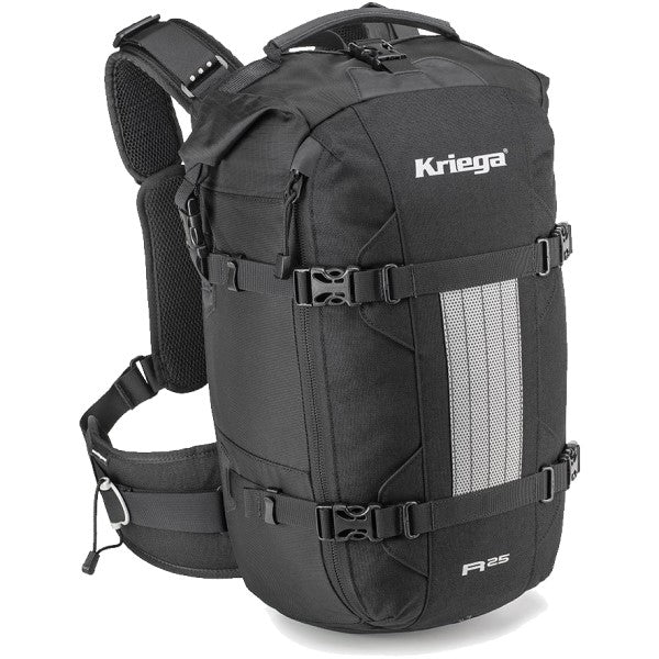 Sac de Moto R25 Noir incliné de face