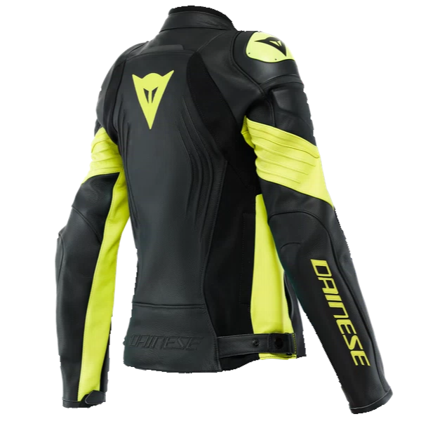 Manteau de Moto Dainese Racing 4 Femme Noir Jaune Dos