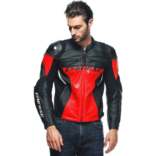 Manteau de Moto Dainese Racing 4 Rouge Noir Modèle