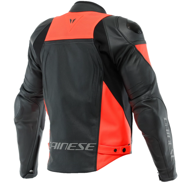 Manteau de moto Dainese Racing 4 Perforé Noir Rouge Dos