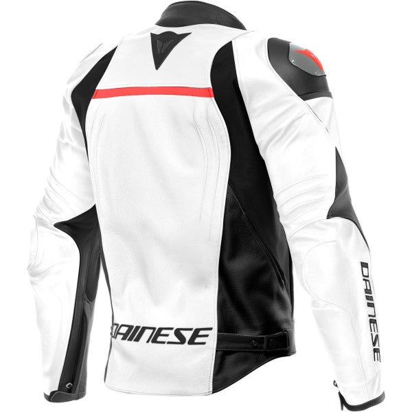 Manteau de Moto Dainese Racing 4 Blanc Dos