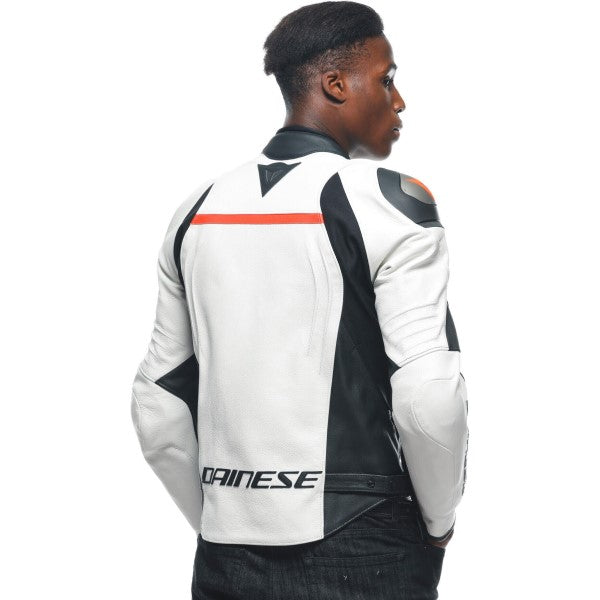 Manteau de Moto Dainese Racing 4 Blanc Modèle Dos