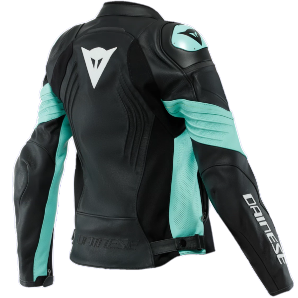 Manteau de Moto Dainese Racing 4 Perforé Femme Aqua Dos