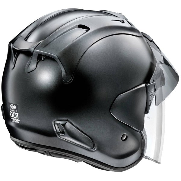 Casque Ouvert de Moto Ram-X Gris incliné de dos